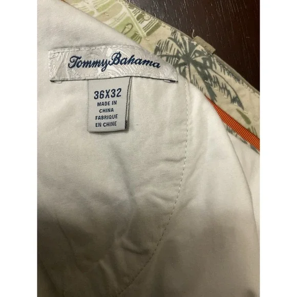 Tommy‎ Bahama Pants Mens Sz 42/32 Silk Blend Khaki Casual Slacks - Picture 5 of 13
